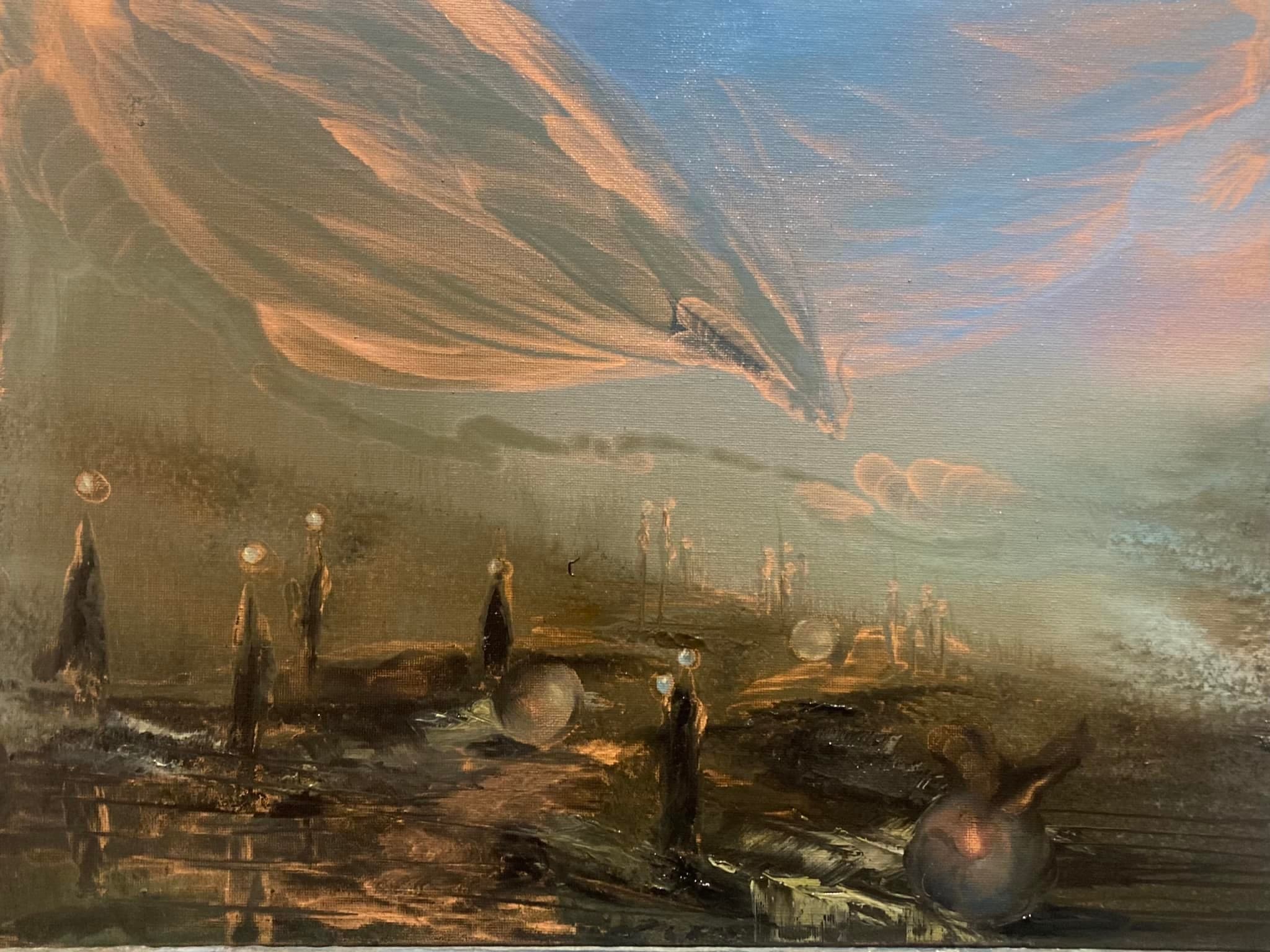 Oil on canvas, mounted on cardboard — untitled — Details 1