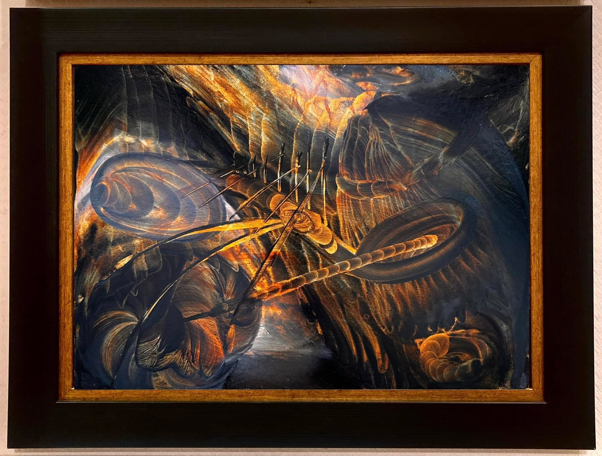 Oil on cardboard — untitled