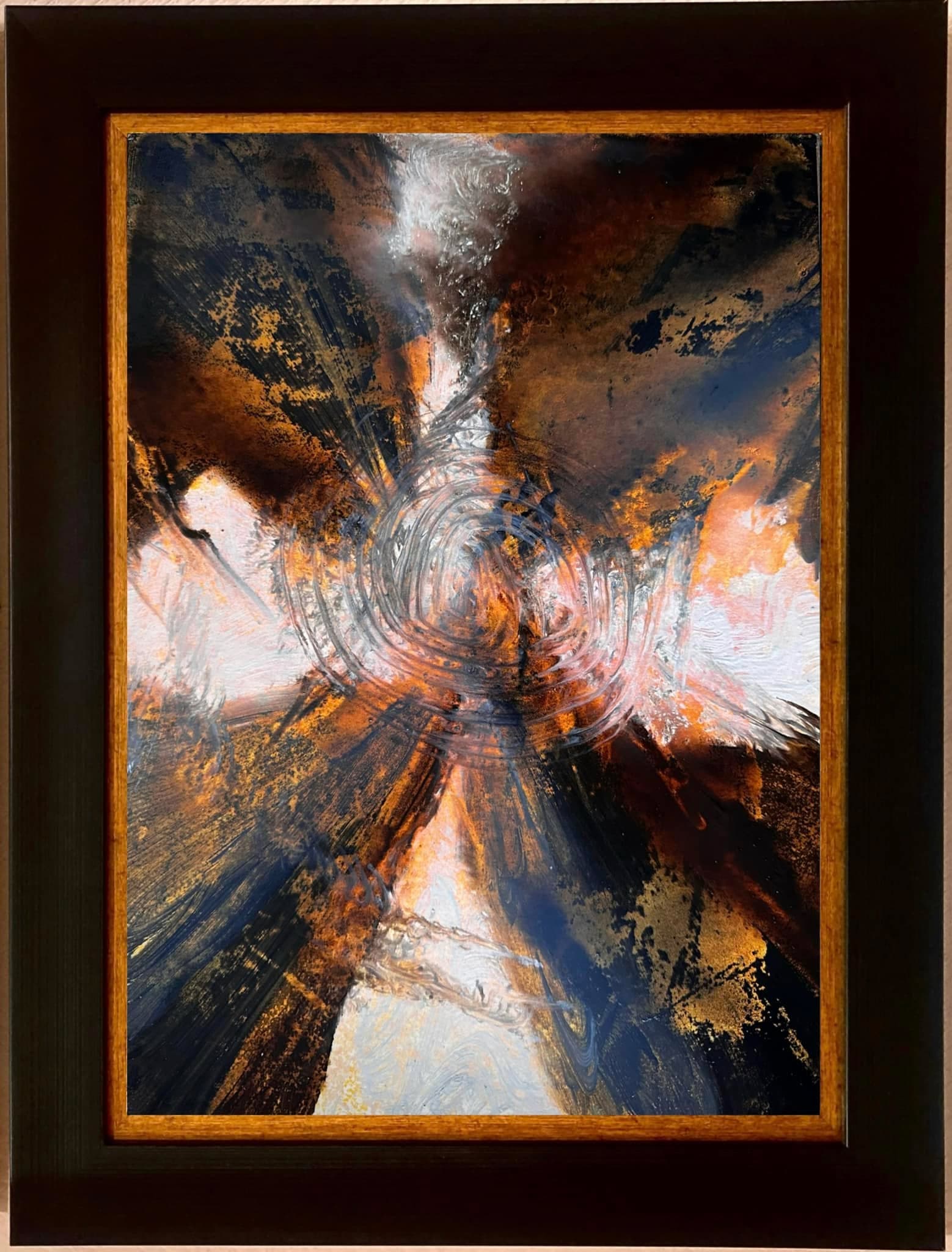 Oil on cardboard — untitled