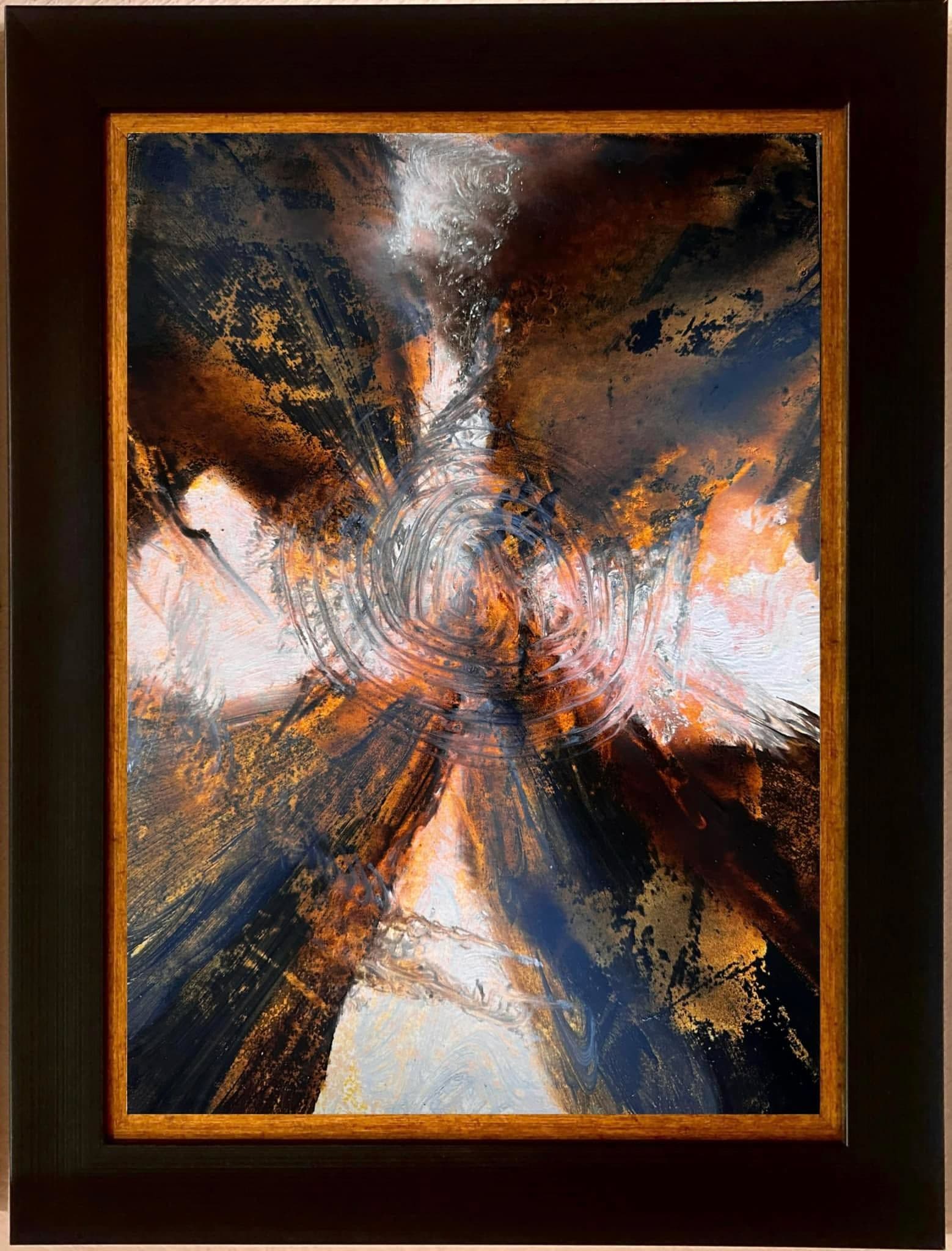 Oil on cardboard — untitled